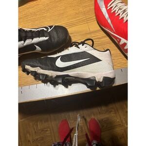 Nike Vapor Strike 6 Black White Baseball Football Cleats